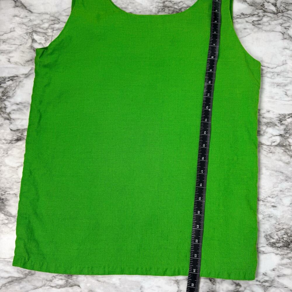 Green Linen Top - Picture 4 of 5